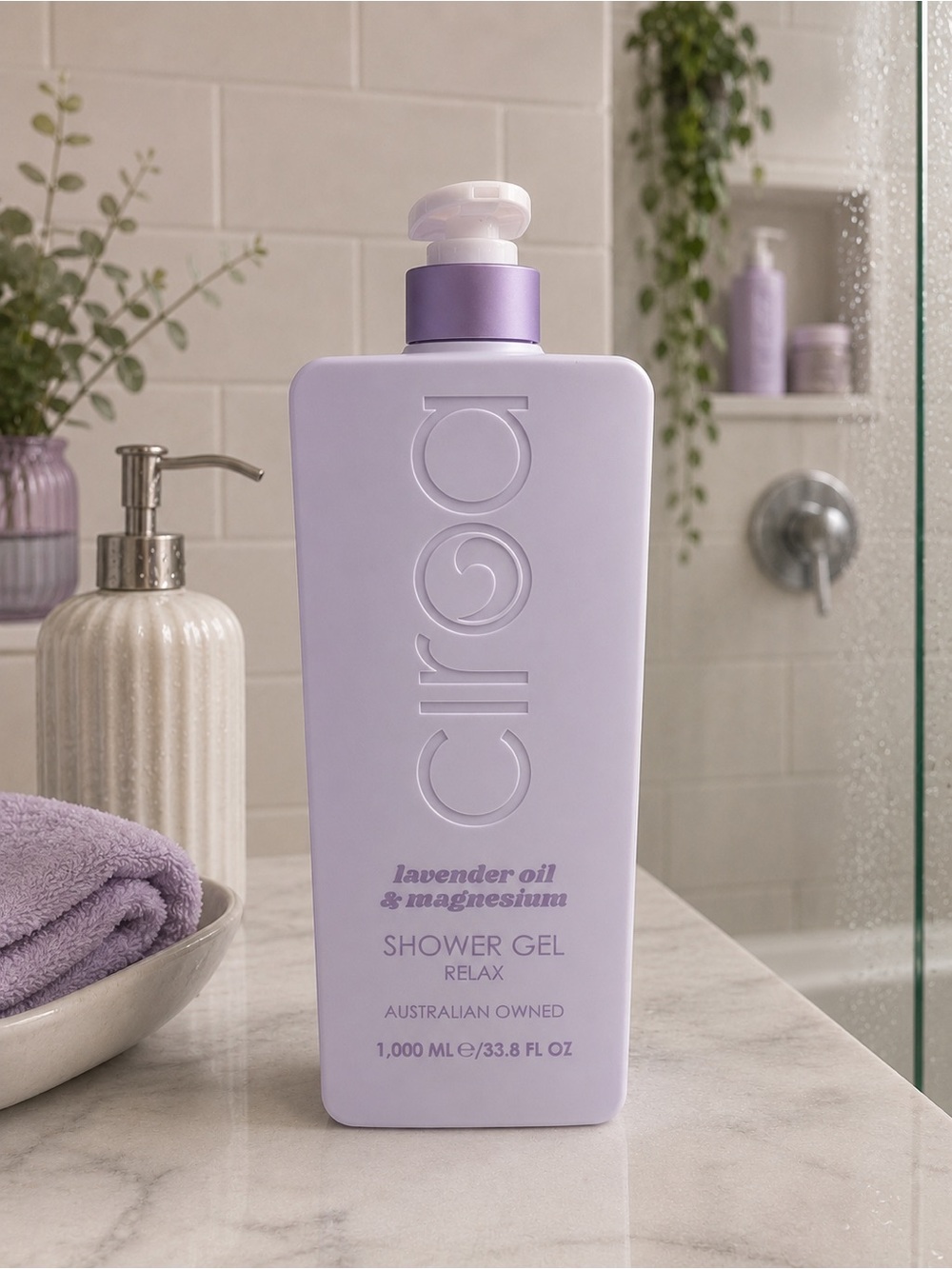 Ciroa Lavender Oil & Magnesium Shower Gel 33.8FL OZ